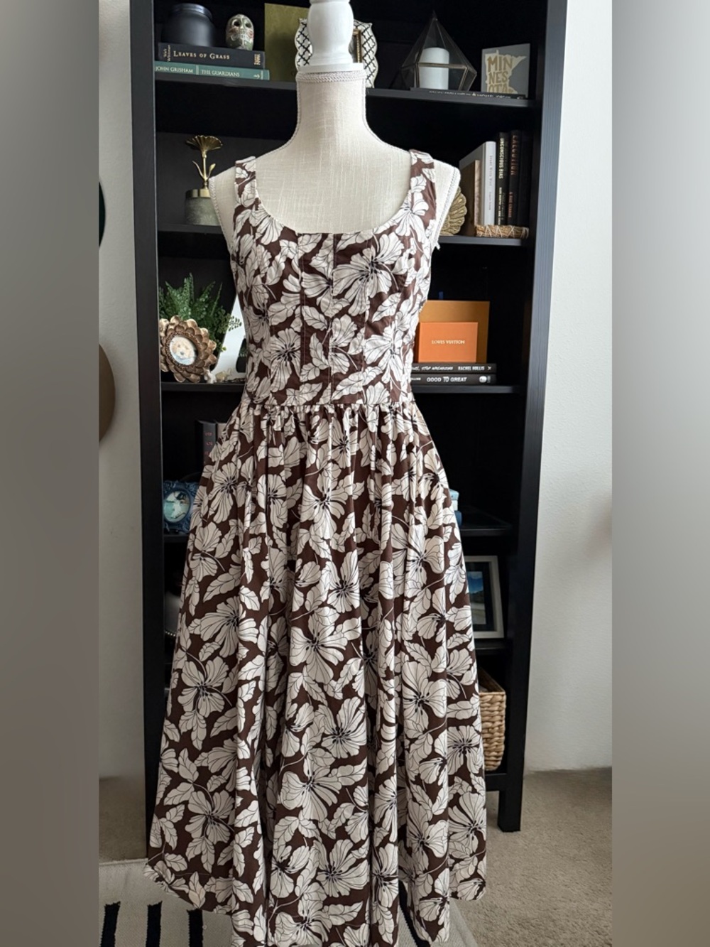J. Crew Floral Sleeveless Cotton Dress